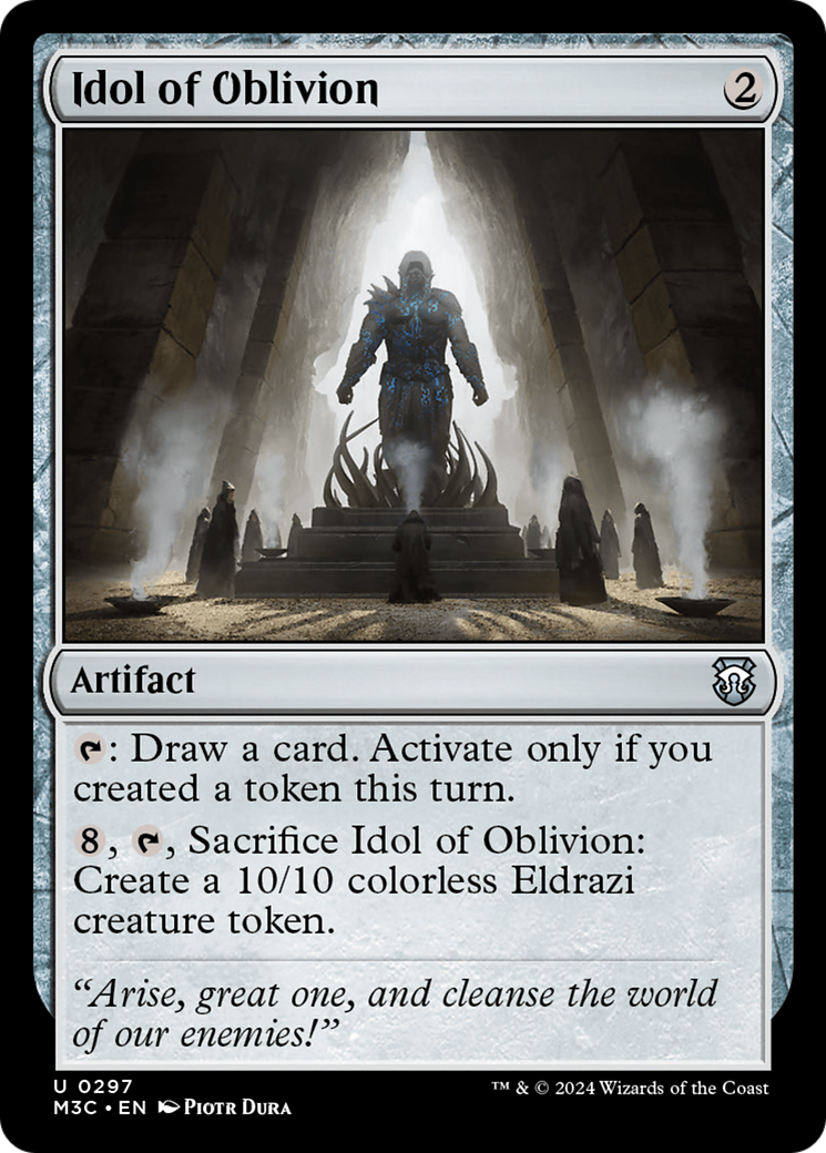 Idol of Oblivion (Ripple Foil) [Modern Horizons 3 Commander] | Gam3 Escape