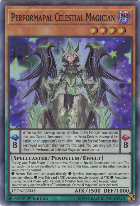 Performapal Celestial Magician [LED6-EN045] Super Rare | Gam3 Escape