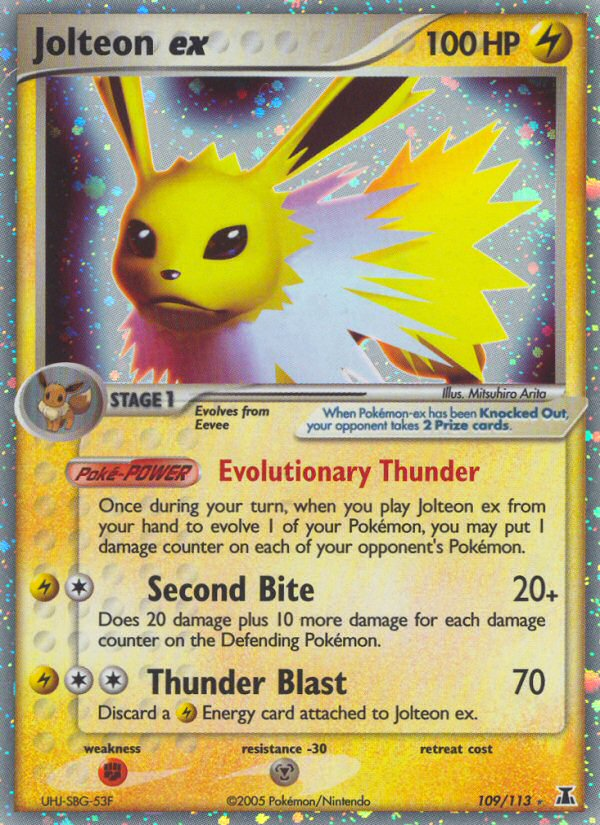 Jolteon ex (109/113) [EX: Delta Species] | Gam3 Escape