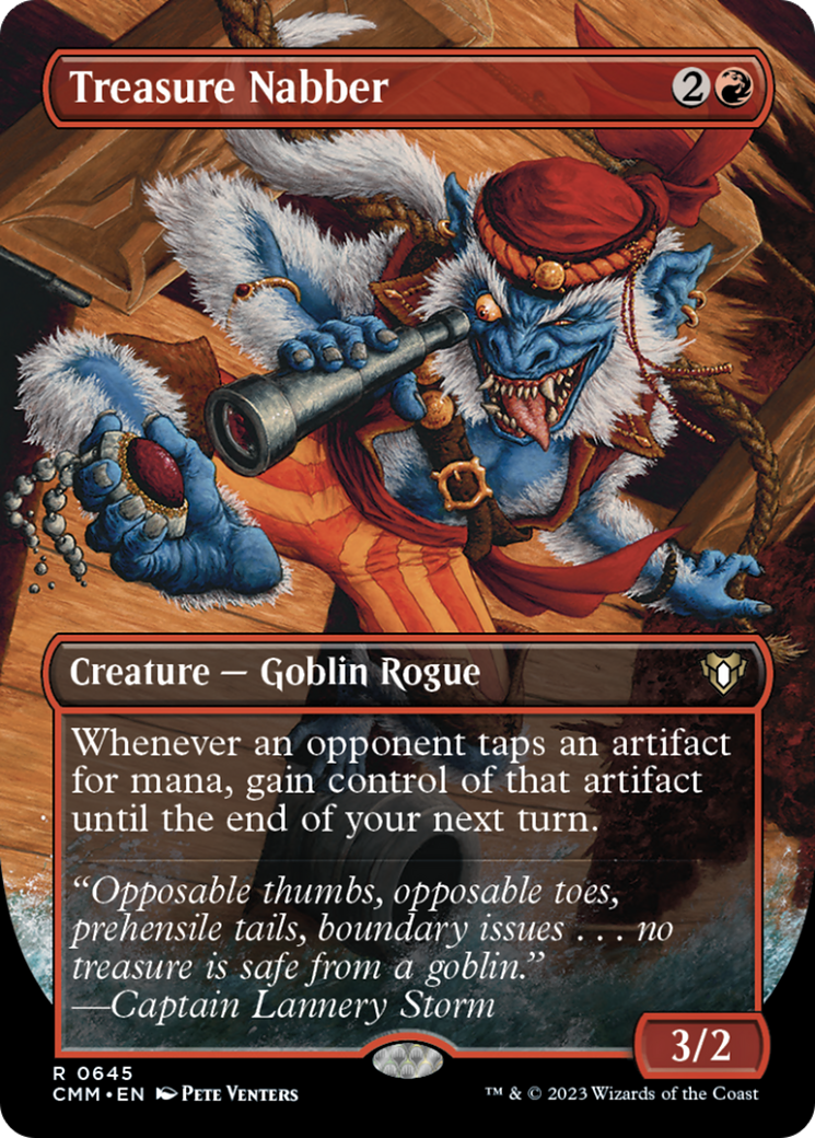 Treasure Nabber (Borderless Alternate Art) [Commander Masters] | Gam3 Escape