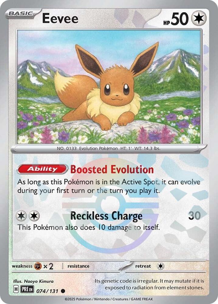 Eevee (074/131) (Poke Ball Pattern) [Scarlet & Violet: Prismatic Evolutions] | Gam3 Escape