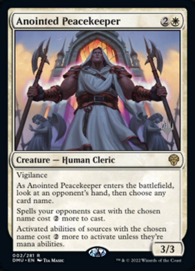 Anointed Peacekeeper (Promo Pack) [Dominaria United Promos] | Gam3 Escape