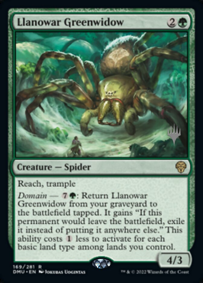 Llanowar Greenwidow (Promo Pack) [Dominaria United Promos] | Gam3 Escape