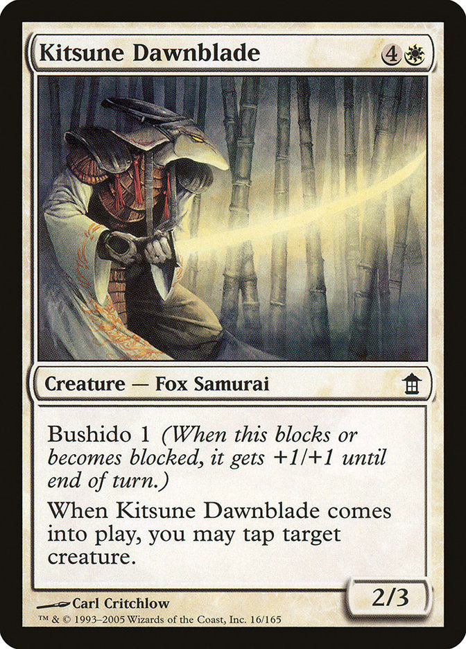 Kitsune Dawnblade [Saviors of Kamigawa] | Gam3 Escape