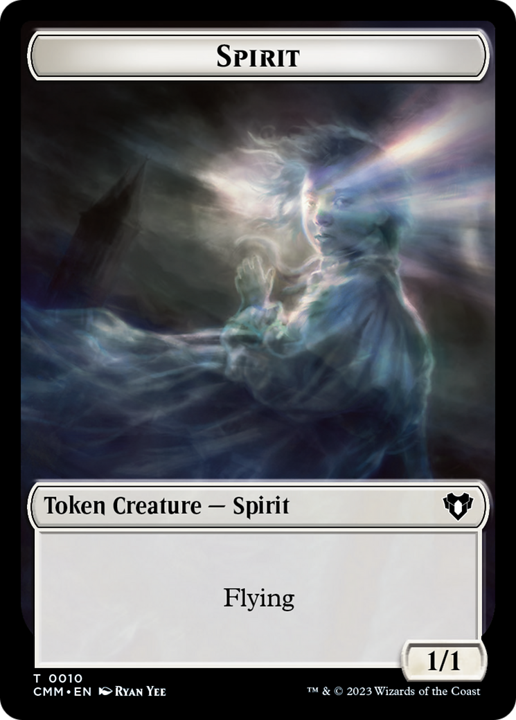 Spirit (0010) // Elemental (0037) Double-Sided Token [Commander Masters Tokens] | Gam3 Escape