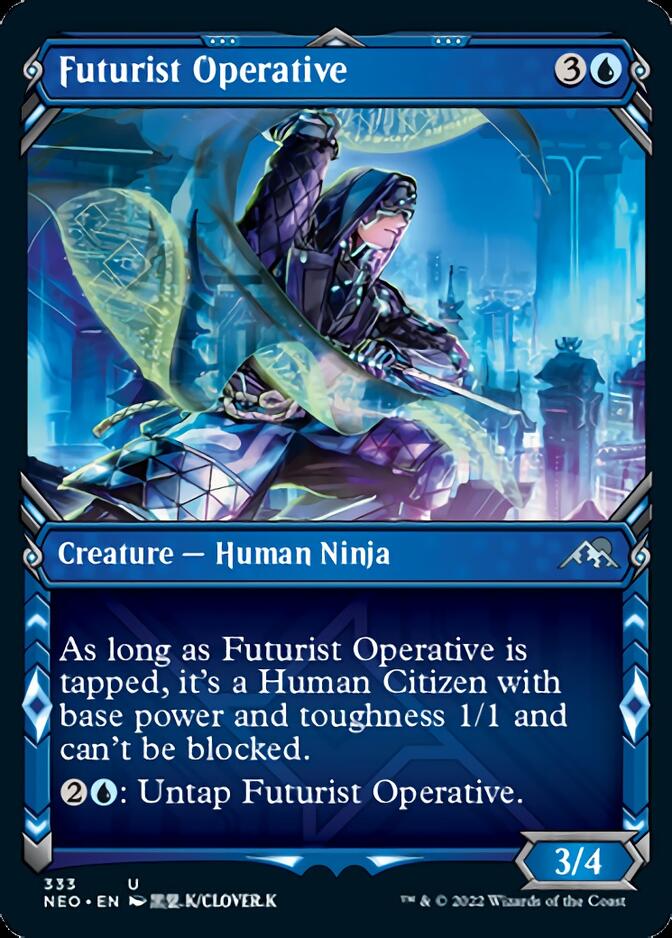 Futurist Operative (Showcase Ninja) [Kamigawa: Neon Dynasty] | Gam3 Escape