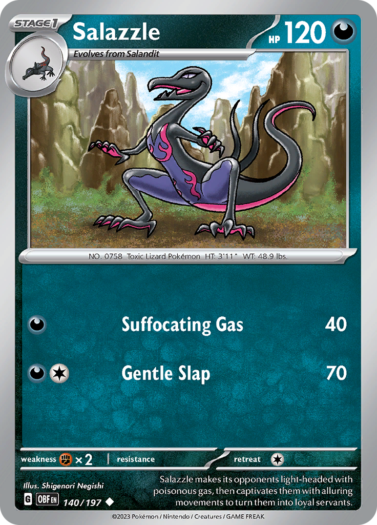 Salazzle (140/197) [Scarlet & Violet: Obsidian Flames] | Gam3 Escape
