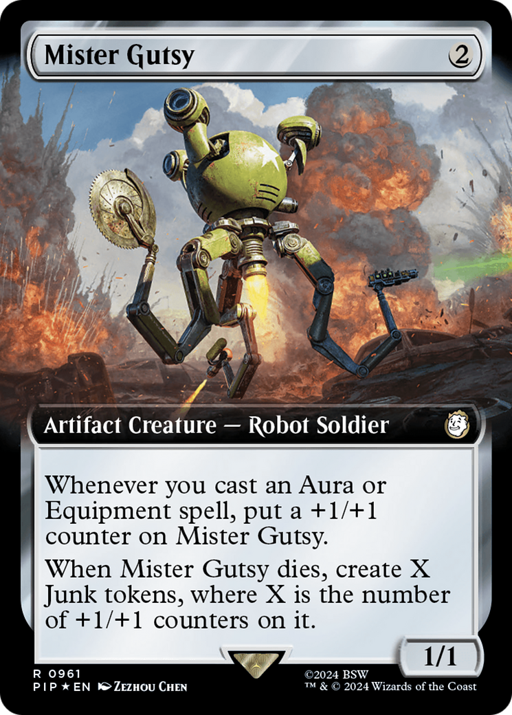 Mister Gutsy (Extended Art) (Surge Foil) [Fallout] | Gam3 Escape