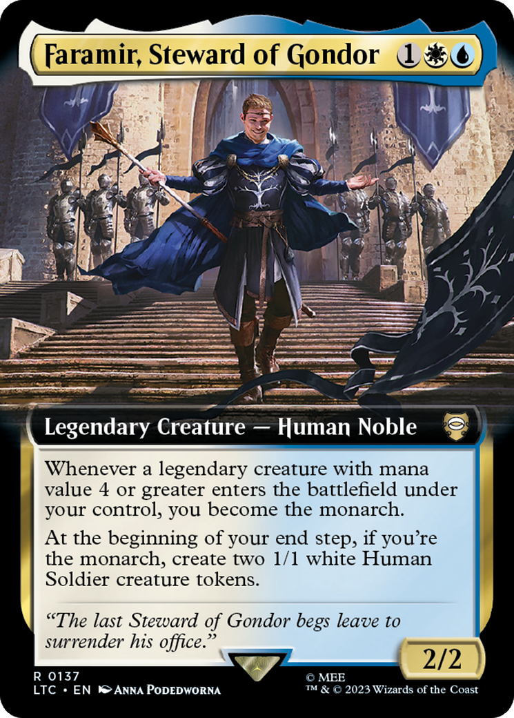 Faramir, Steward of Gondor (Extended Art) [The Lord of the Rings: Tales of Middle-Earth Commander] | Gam3 Escape