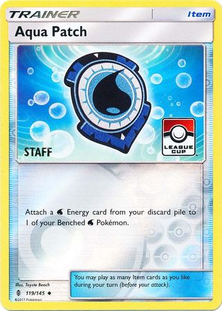 Aqua Patch (119/145) (League Promo Staff) [Sun & Moon: Guardians Rising] | Gam3 Escape