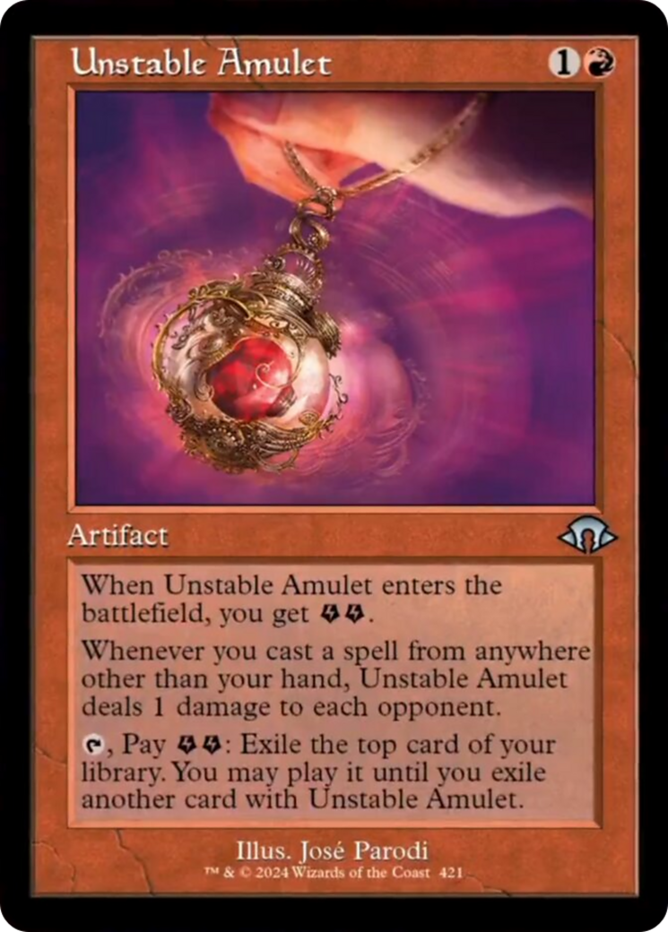 Unstable Amulet (Retro) [Modern Horizons 3] | Gam3 Escape