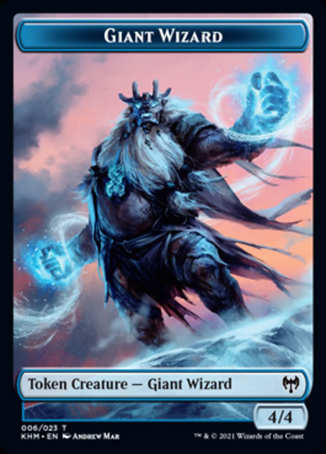 Giant Wizard Token [Kaldheim Tokens] | Gam3 Escape