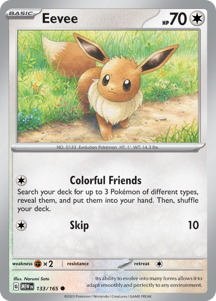 Eevee (133/165) [Scarlet & Violet 151] | Gam3 Escape