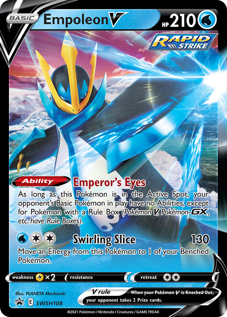 Empoleon V (SWSH108) [Sword & Shield: Black Star Promos] | Gam3 Escape