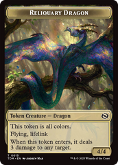 Reliquary Dragon // Dragon (0011) Double-Sided Token [Tarkir: Dragonstorm Tokens] | Gam3 Escape