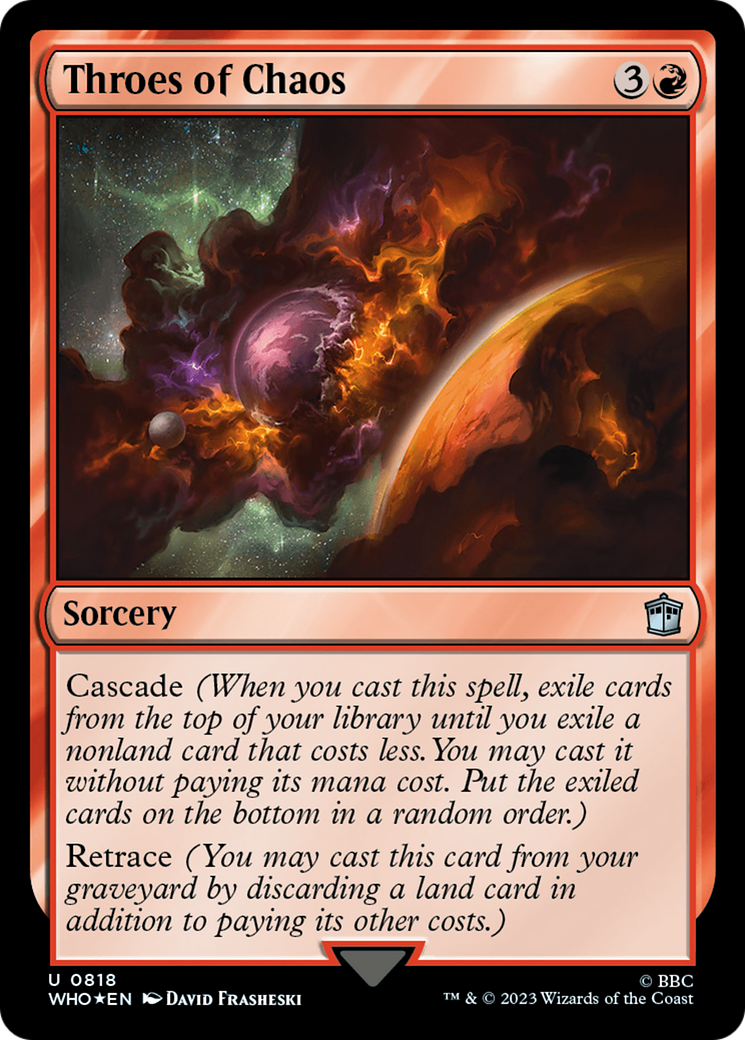Throes of Chaos (Surge Foil) [Doctor Who] | Gam3 Escape