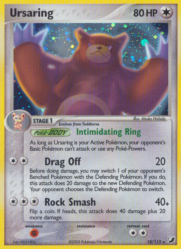 Ursaring (18/115) [EX: Unseen Forces] | Gam3 Escape