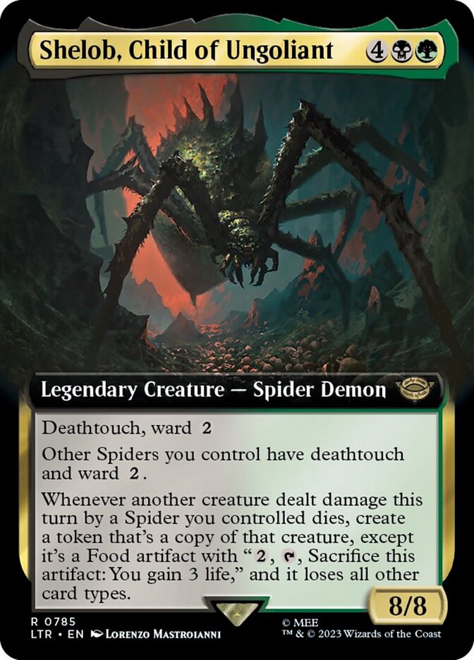 Shelob, Child of Ungoliant (Extended Art) (Surge Foil) [The Lord of the Rings: Tales of Middle-Earth] | Gam3 Escape