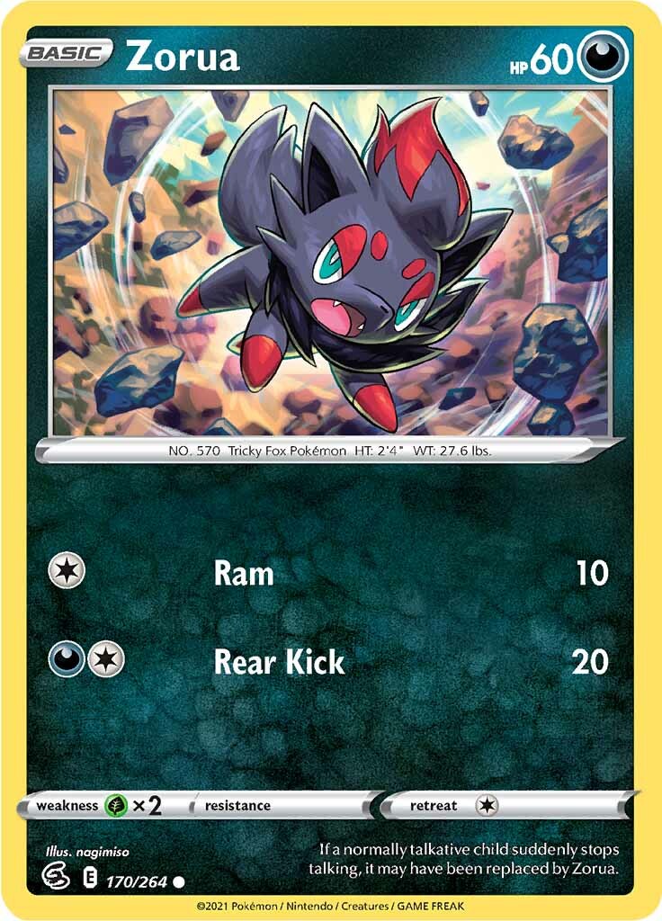 Zorua (170/264) [Sword & Shield: Fusion Strike] | Gam3 Escape