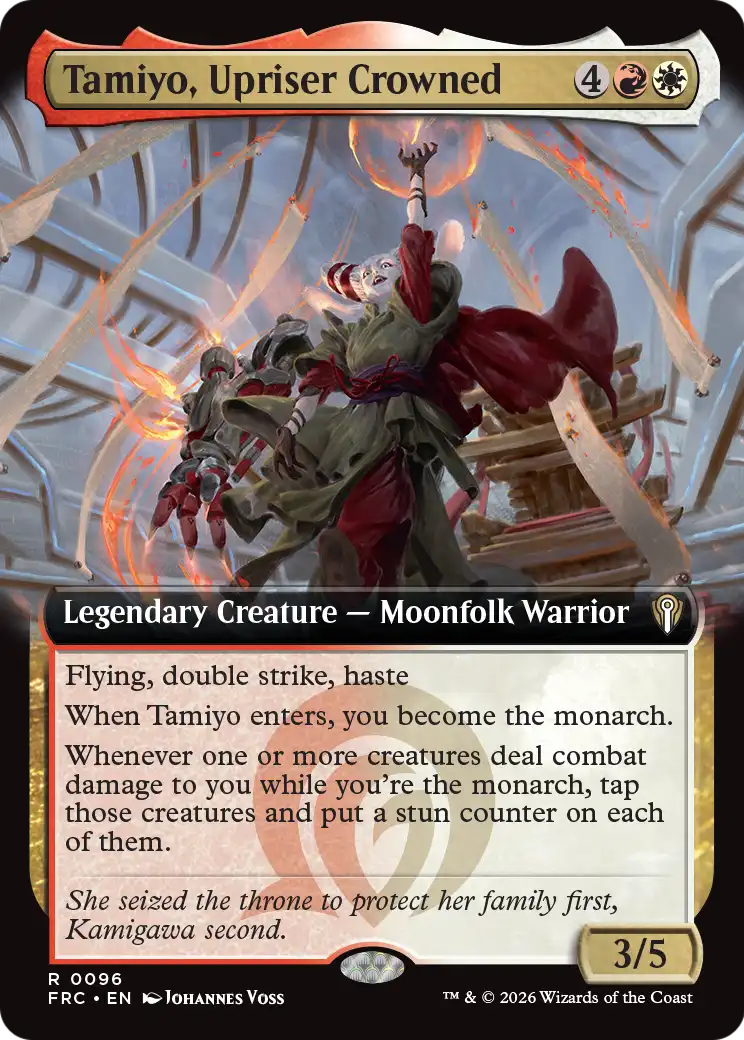 Tamiyo, Upriser Crowned (Extended Art) [Reality Fracture Commander] | Gam3 Escape