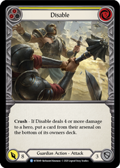 Disable (Yellow) [U-WTR049] (Welcome to Rathe Unlimited)  Unlimited Rainbow Foil | Gam3 Escape