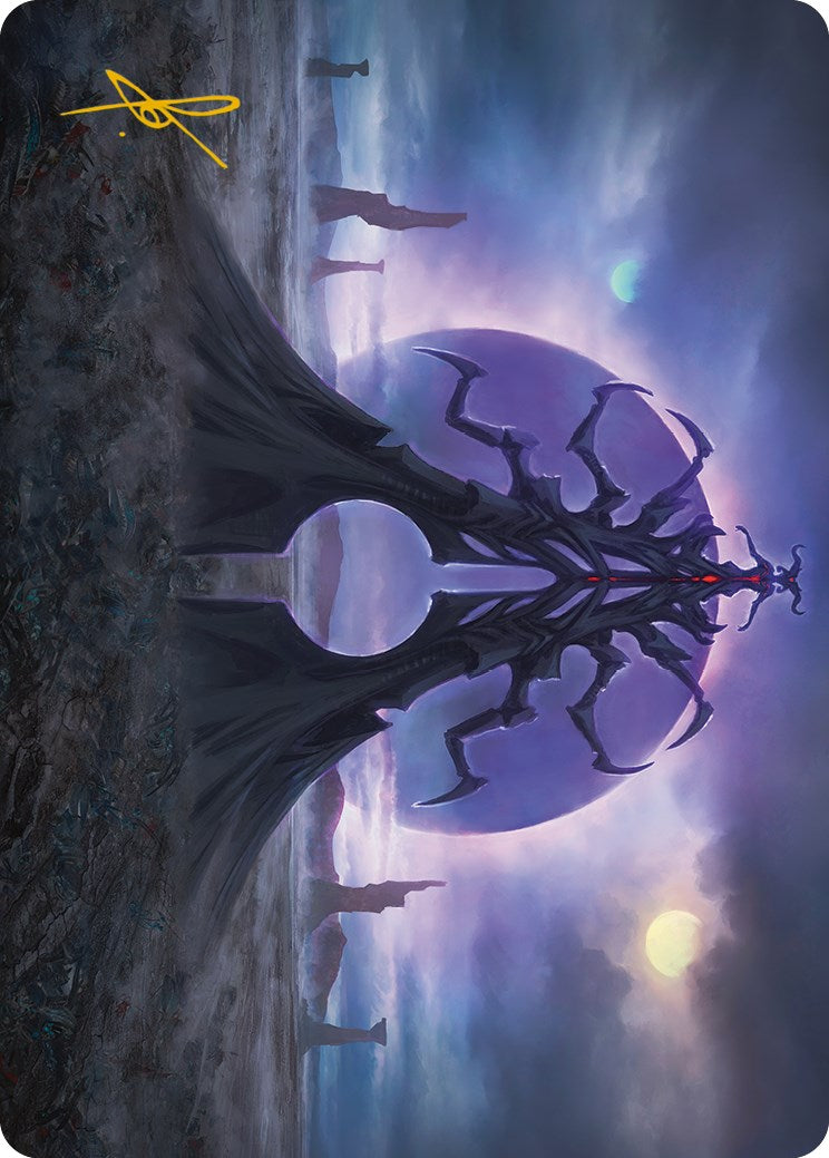 Black Sun's Twilight Art Card (Gold-Stamped Signature) [Phyrexia: All Will Be One Art Series] | Gam3 Escape