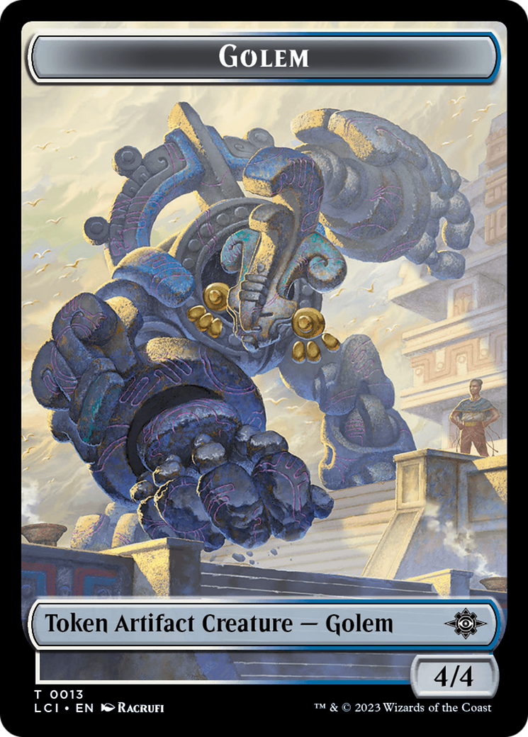 Gnome // Golem Double-Sided Token [The Lost Caverns of Ixalan Tokens] | Gam3 Escape