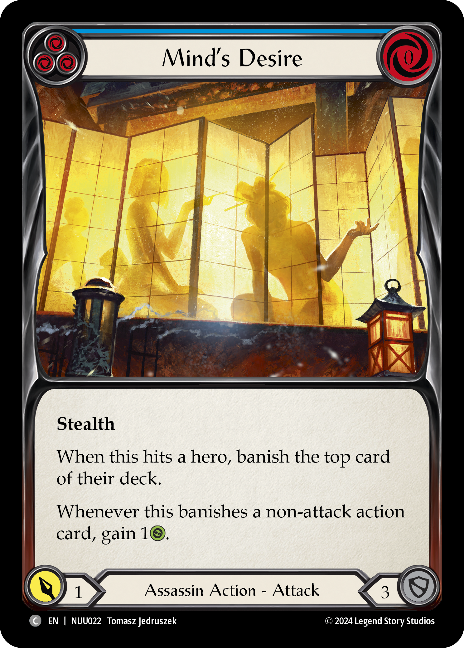 Mind's Desire (Blue) [NUU022] (Part the Mistveil Nuu Blitz Deck) | Gam3 Escape