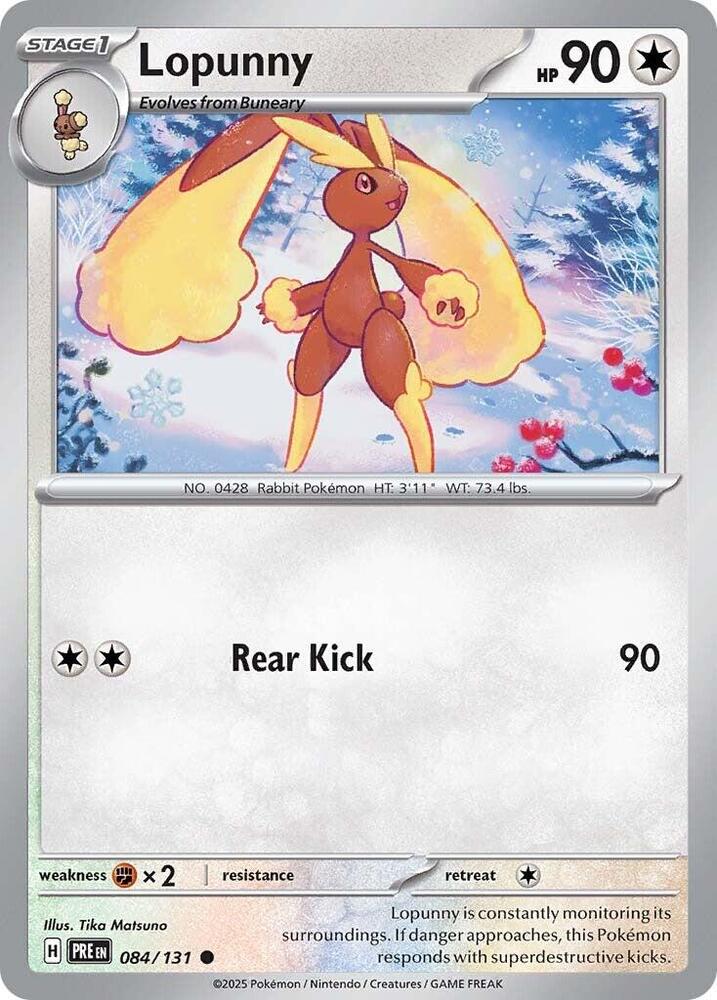 Lopunny (084/131) [Scarlet & Violet: Prismatic Evolutions] | Gam3 Escape