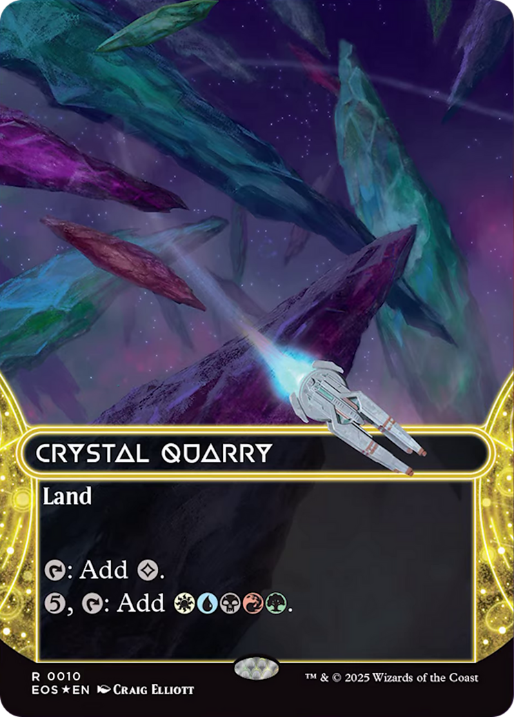 Crystal Quarry (0010) (Borderless) [Edge of Eternities: Stellar Sights] | Gam3 Escape