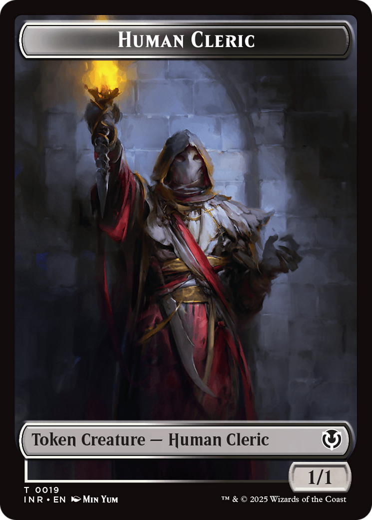 Demon // Human Cleric Double-Sided Token [Innistrad Remastered Tokens] | Gam3 Escape