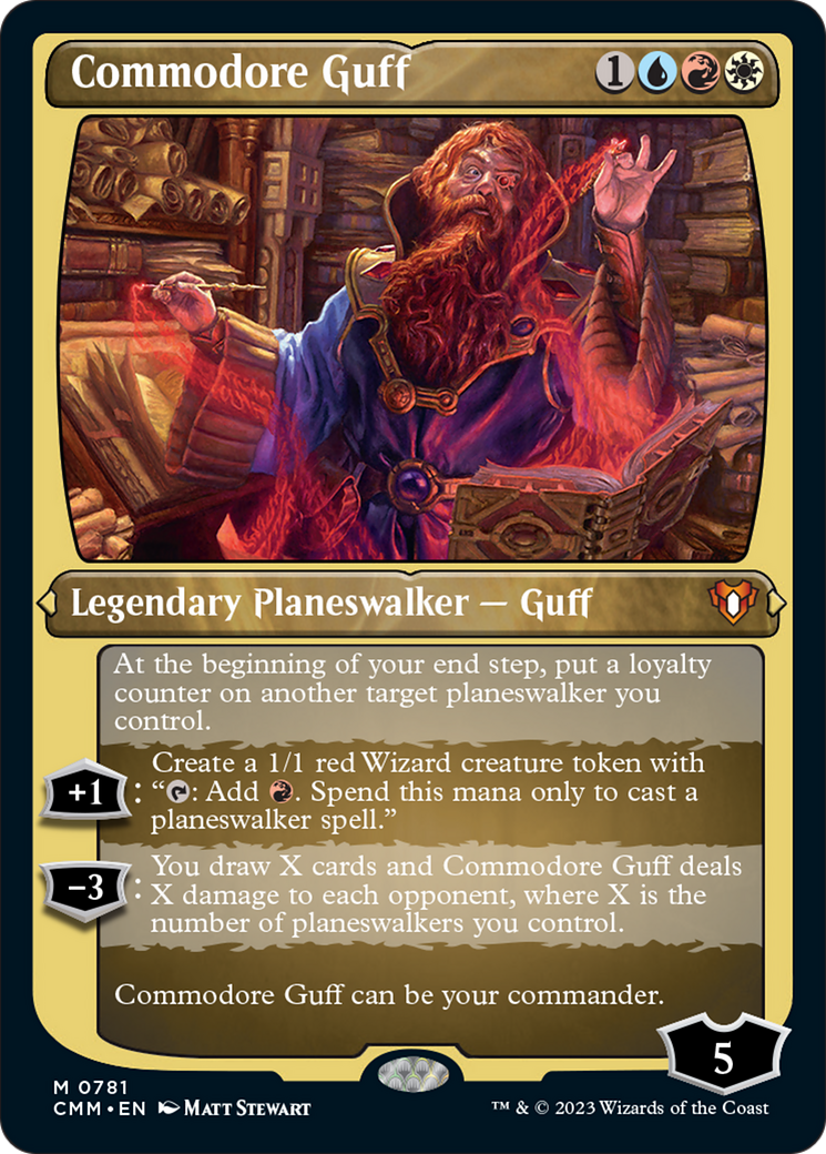 Commodore Guff (Display Commander) (Foil Etched) [Commander Masters] | Gam3 Escape