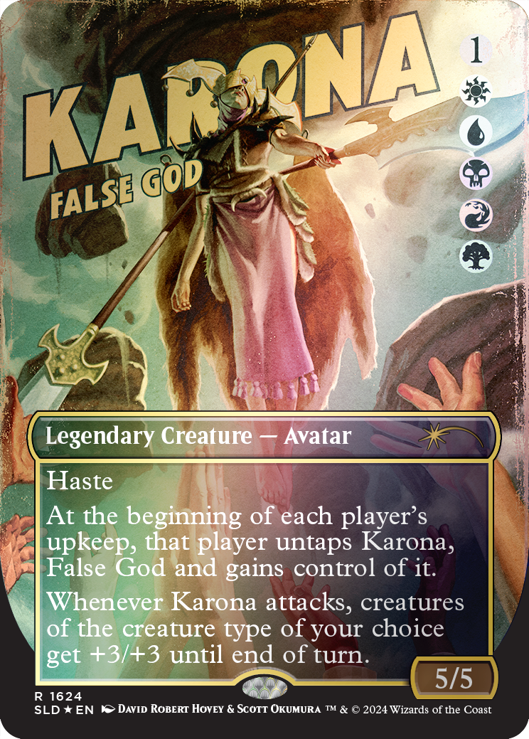 Karona, False God (Rainbow Foil) [Secret Lair Drop Series] | Gam3 Escape