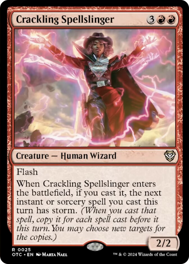 Crackling Spellslinger [Outlaws of Thunder Junction Commander] | Gam3 Escape