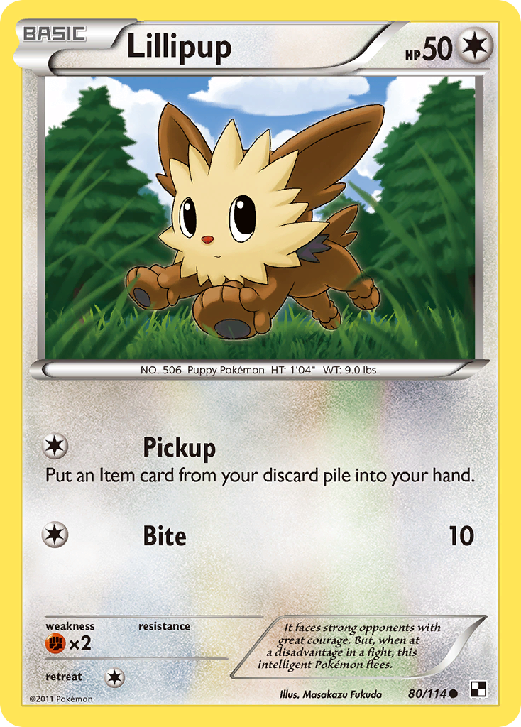 Lillipup (80/114) [Black & White: Base Set] | Gam3 Escape