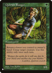 Quirion Ranger [The List Reprints] | Gam3 Escape