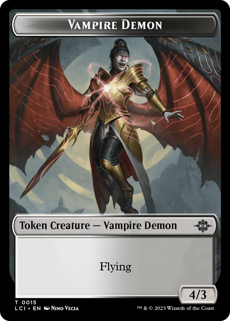 Vampire Demon Token [The Lost Caverns of Ixalan Tokens] | Gam3 Escape