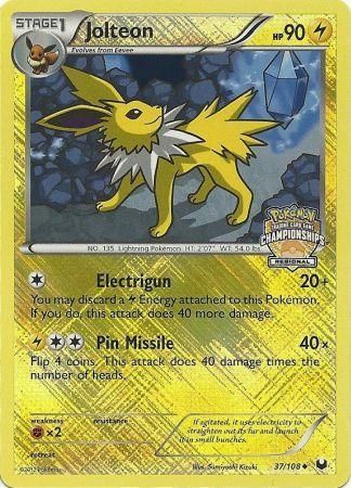 Jolteon (37/108) (Regional Championship) [League & Championship Cards] | Gam3 Escape