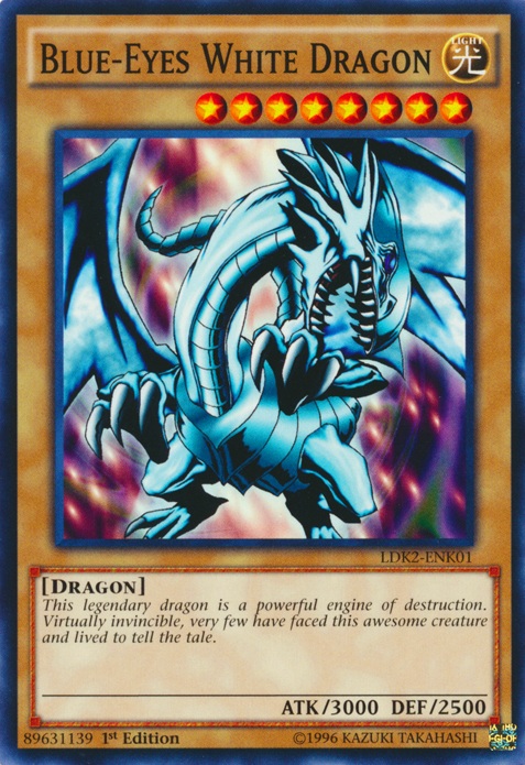 Blue-Eyes White Dragon (Version 1) [LDK2-ENK01] Common | Gam3 Escape