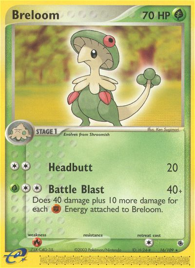 Breloom (16/109) [EX: Ruby & Sapphire] | Gam3 Escape