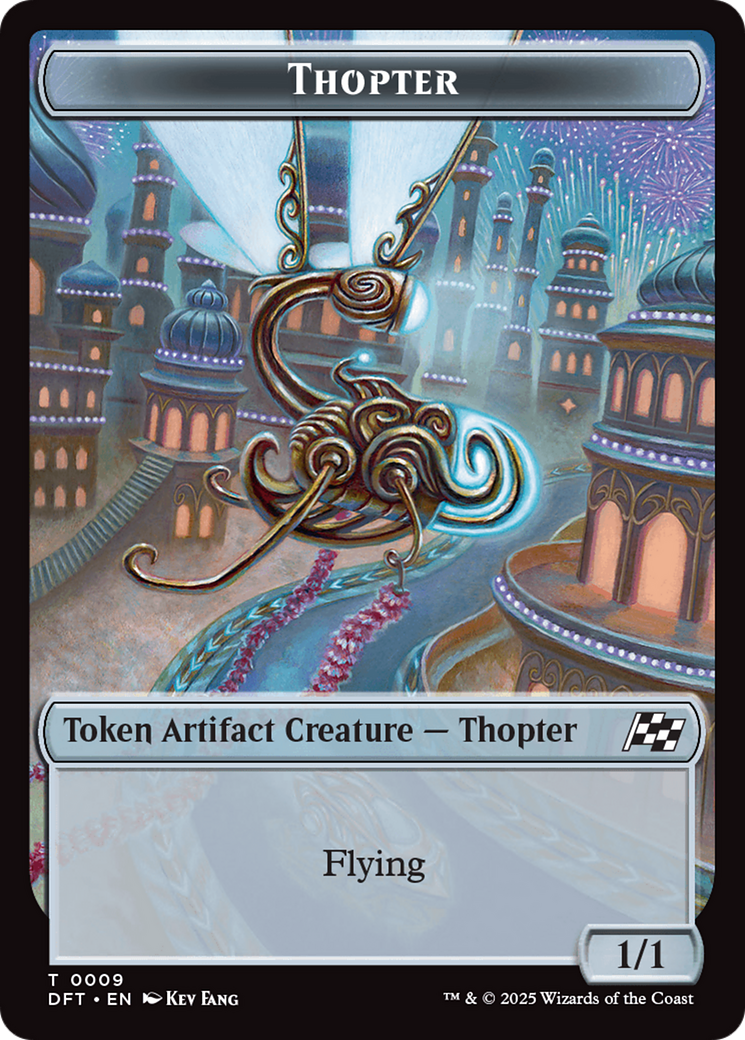 Golem (0015) // Thopter (0009) Double-Sided Token [Aetherdrift Tokens] | Gam3 Escape