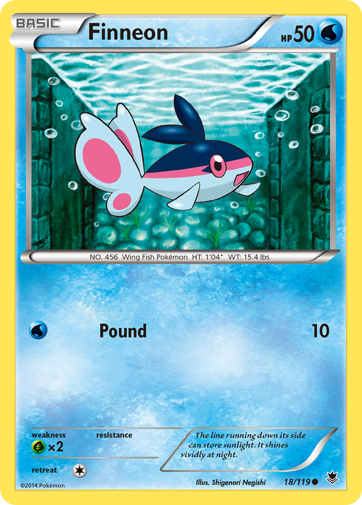 Finneon (18/119) [XY: Phantom Forces] | Gam3 Escape