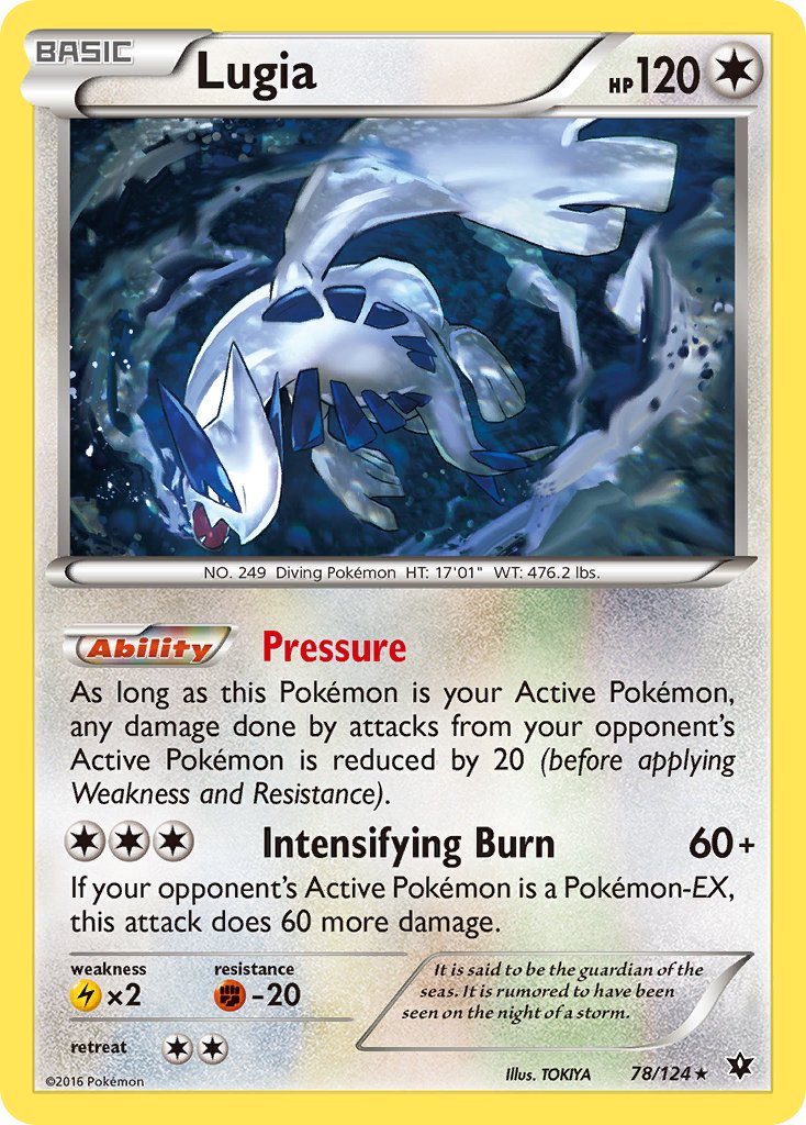 Lugia (78/124) (Theme Deck Exclusive) [XY: Fates Collide] | Gam3 Escape