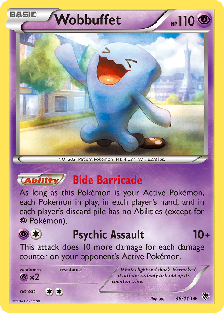 Wobbuffet (36/119) [XY: Phantom Forces] | Gam3 Escape