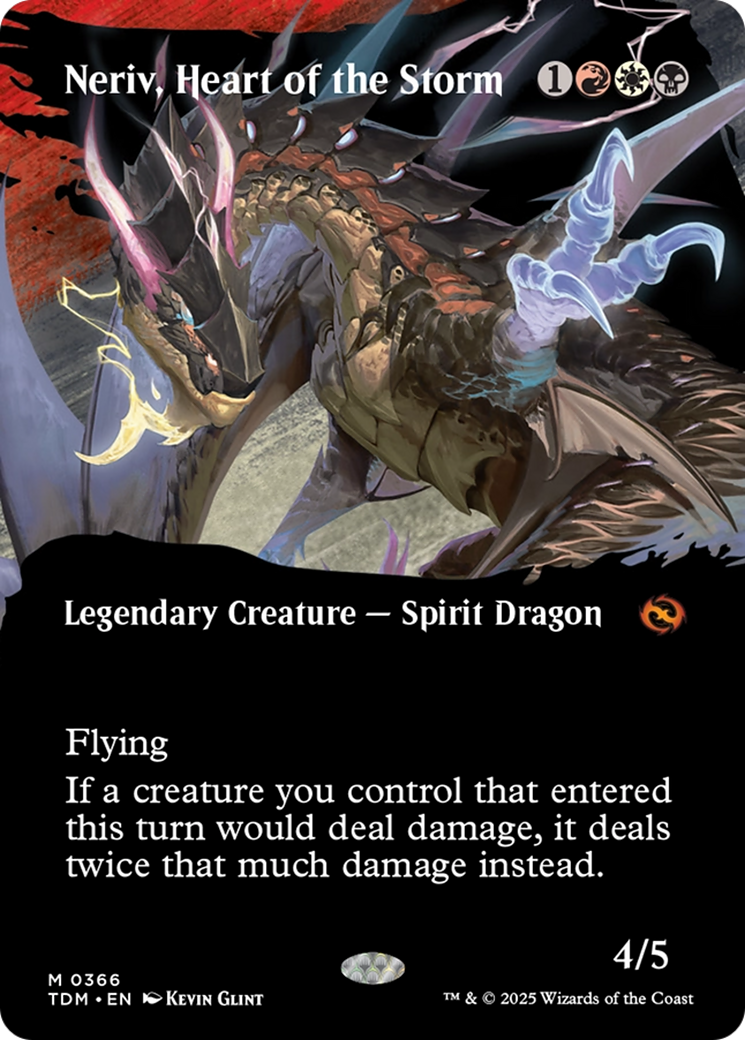 Neriv, Heart of the Storm (Borderless) [Tarkir: Dragonstorm] | Gam3 Escape