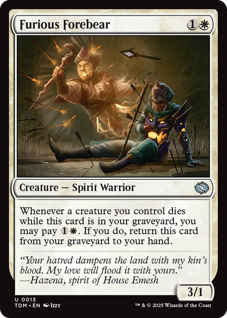 Furious Forebear [Tarkir: Dragonstorm] | Gam3 Escape