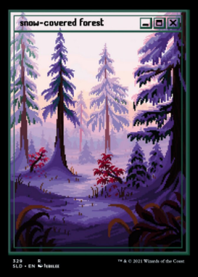 Snow-Covered Forest (Foil Etched) [Secret Lair Drop Series] | Gam3 Escape