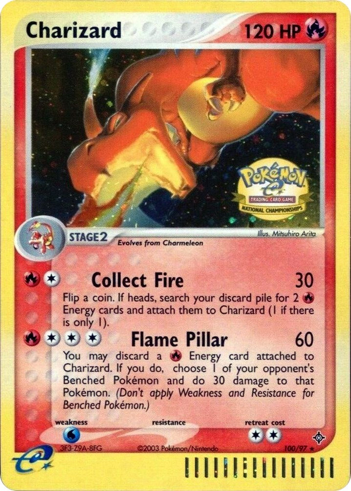 Charizard (100/097) (National Championships) [League & Championship Cards] | Gam3 Escape