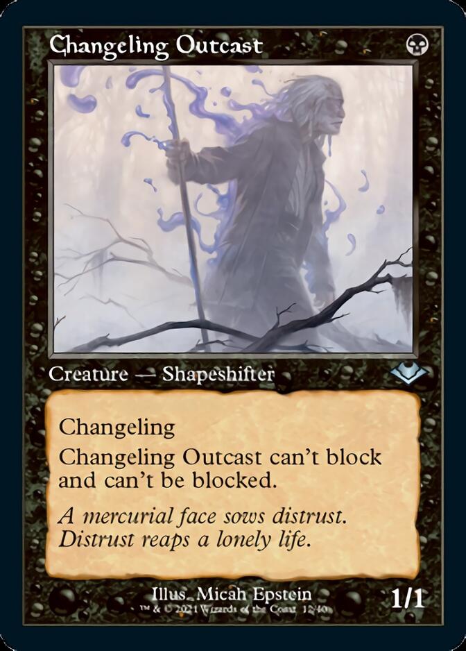 Changeling Outcast (Retro Foil Etched) [Modern Horizons] | Gam3 Escape