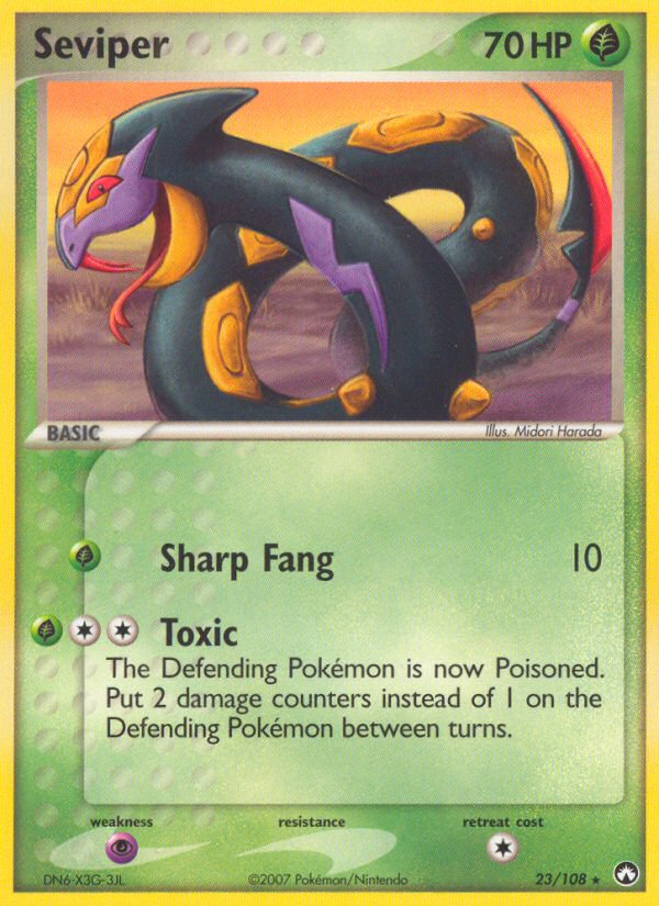 Seviper (23/108) [EX: Power Keepers] | Gam3 Escape